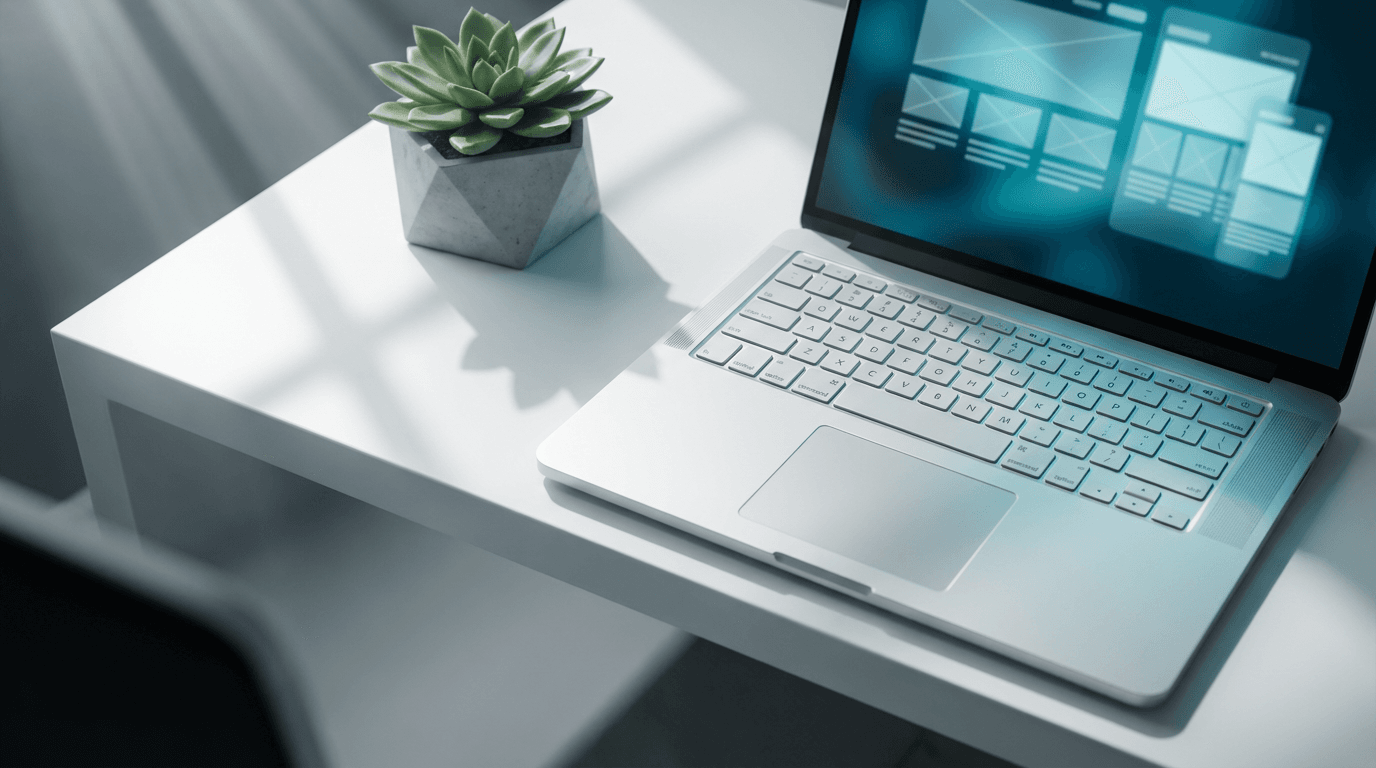 Multiple AI-generated ad variations displayed on screen